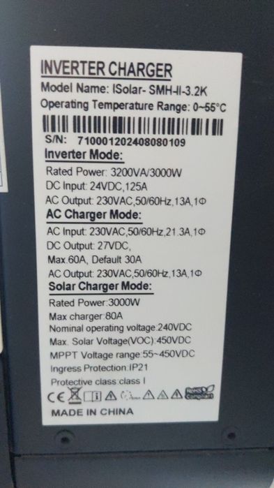 Гібридний Інвертор EAsun  3,2kw