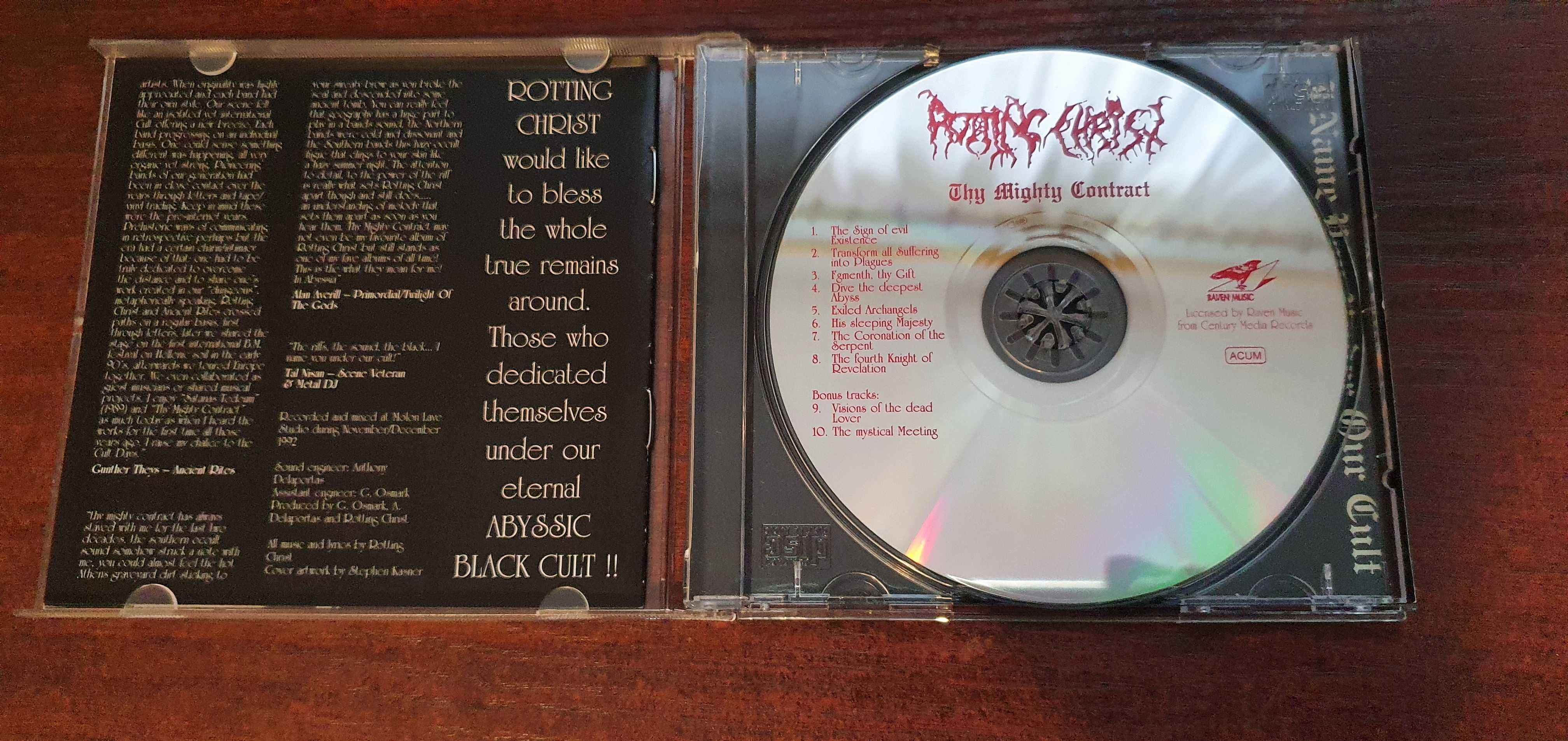 Rotting Christ   "Thy Mighty Contract "  muzyka black metal cd z 1997