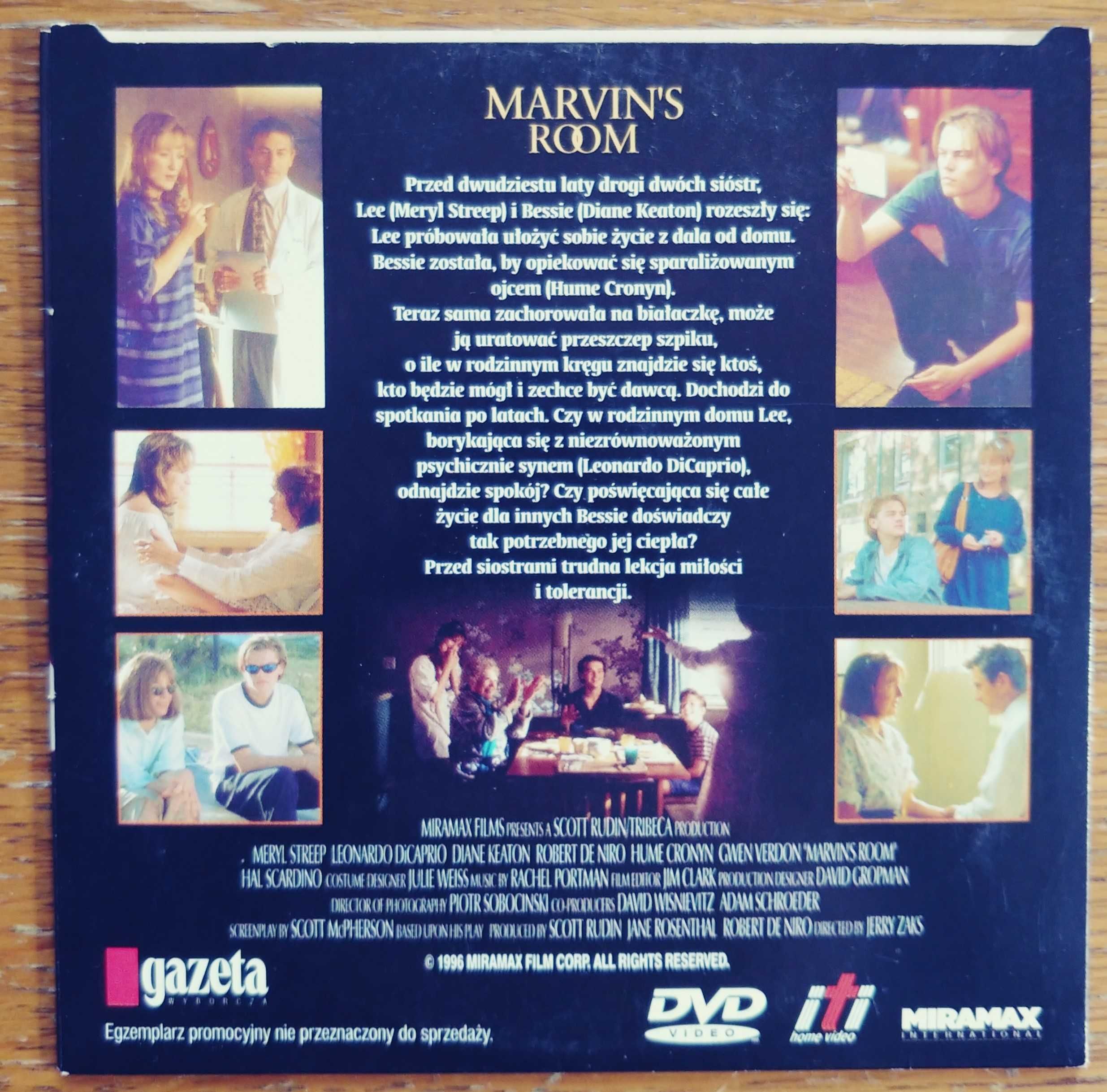 Pokój Marvina płyta DVD