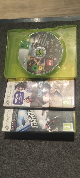 Xbox 360 + kinect + 3 gry