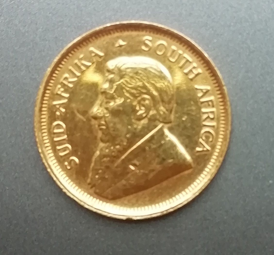 Moeda ouro 1\10 Krugerrand 1990 África do Sul