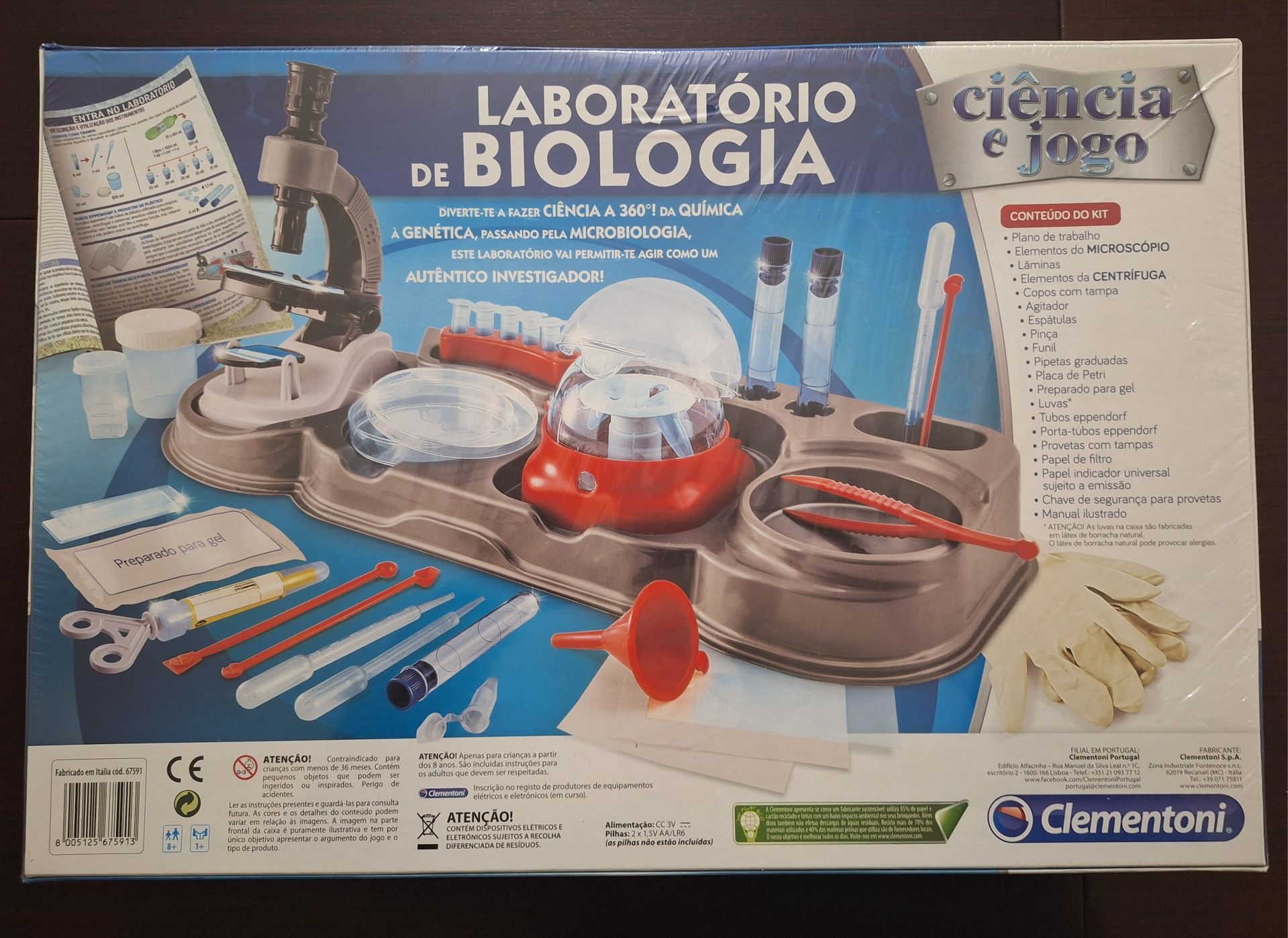 Laboratório de Biologia da Clementoni '' Novo Selado com Película''