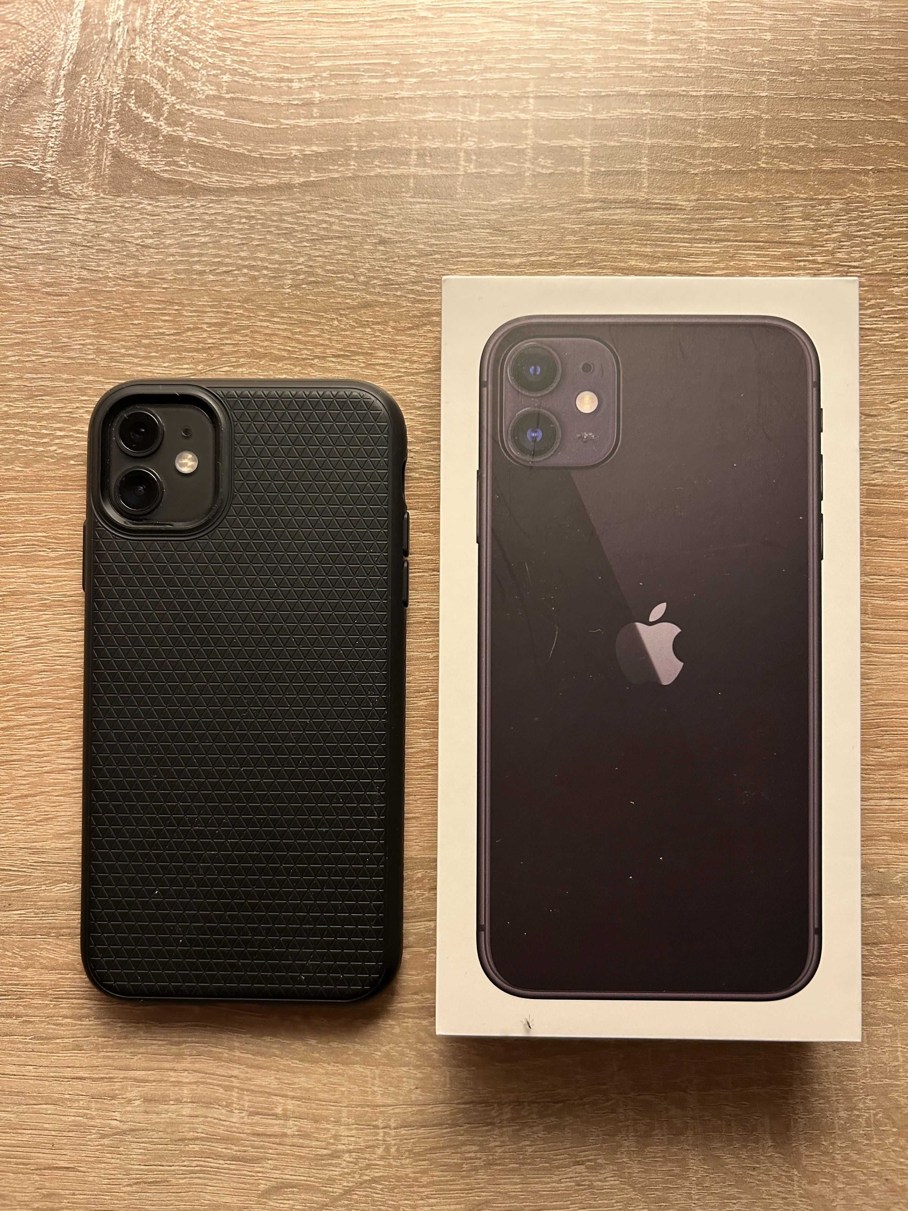 iPhone 11, Black, pamięć 64GB, model A2221 / MHDA3PM/A, bateria 97%