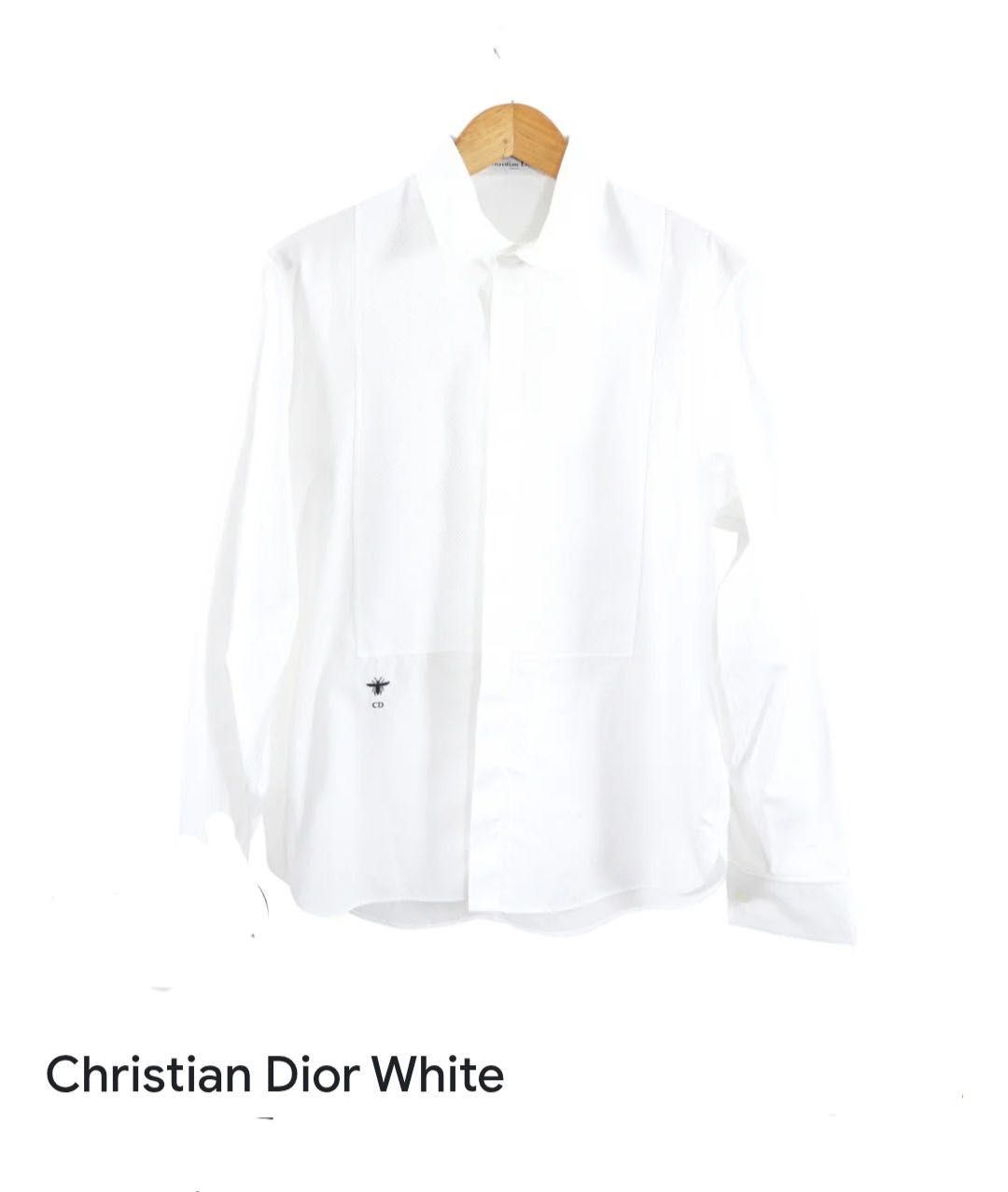 Белая хлопковая блузка рубашка  Cristian Dior р.34(XS)
