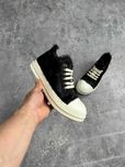 Rick Owens DRKSHDW Fur Ramones jumbo lace laces кеди кросівки
