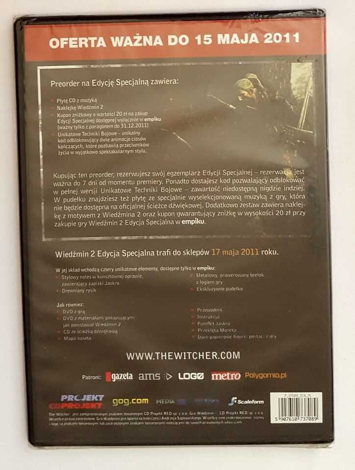 Wiedźmin 2 Zabojcy Królów CD soundtrack