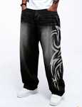 spodnie szerokie jeansowe hip hop y2k