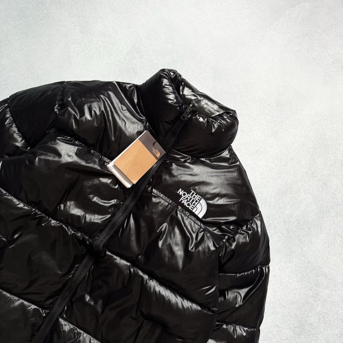 Пуховик The North Face Куртка Блестящий Пуховик Лаковый ТНФ TNF