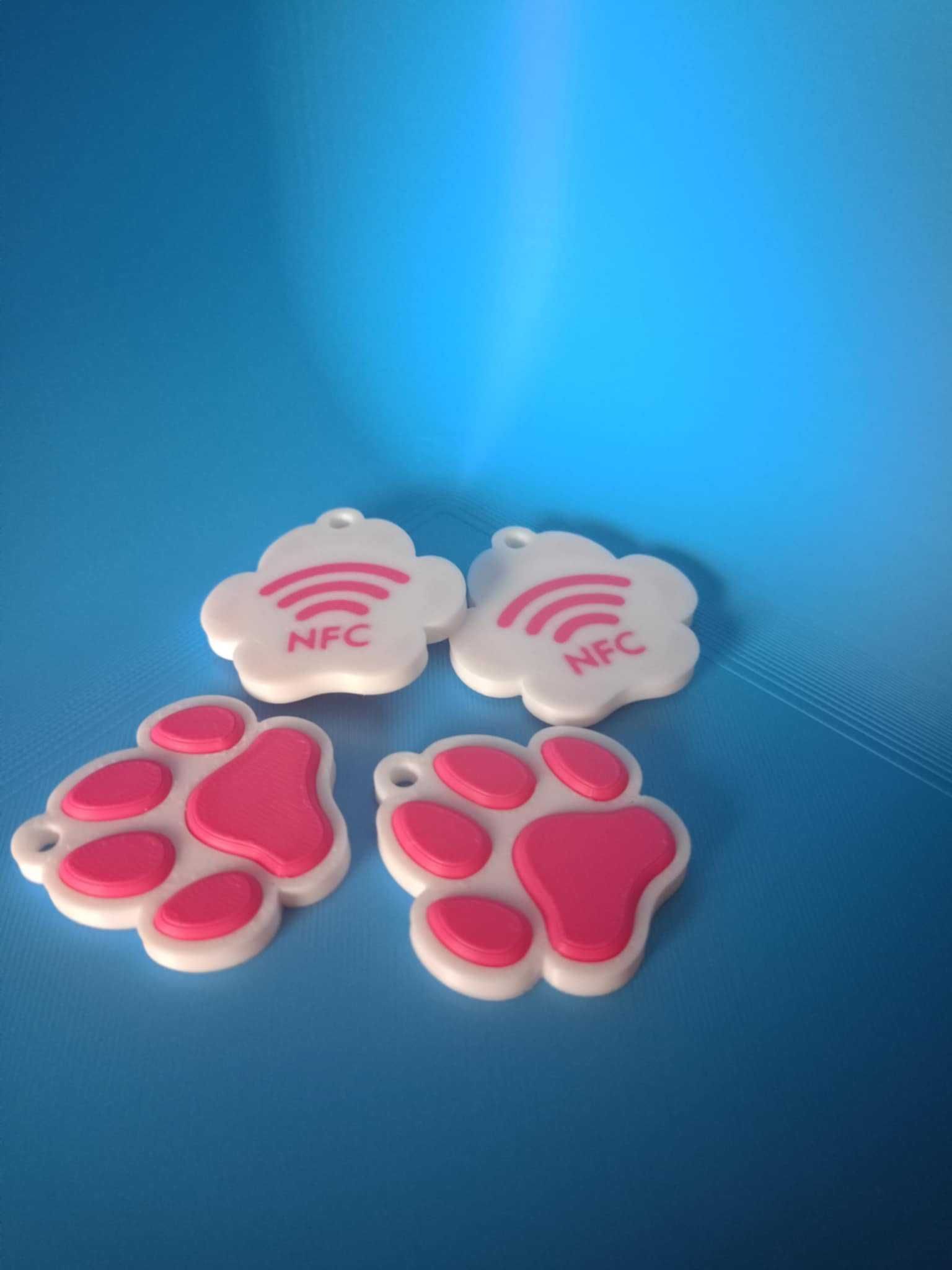 Breloczek NFC dla Psa,identyfikator z danymi właściciela,Druk 3D