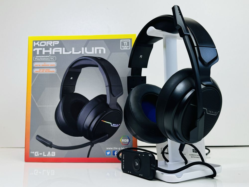 Ігрові навушники гарнітура the G-LAB Korp Thallium(playStation/pc)