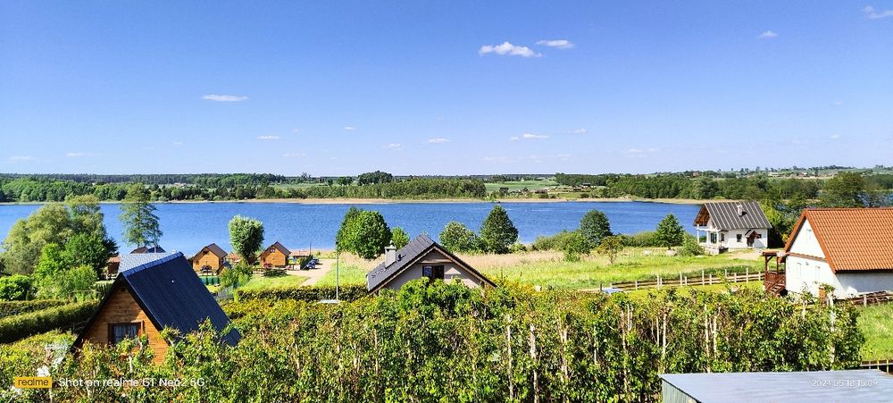 Domek letniskowy nad jeziorem Wawrowice jacuzzi bania