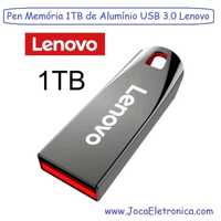 Pen Memória 1TB de Alumínio USB 3.0 Lenovo