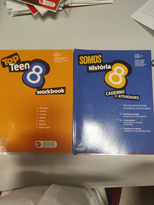Livros fichas 8° ano