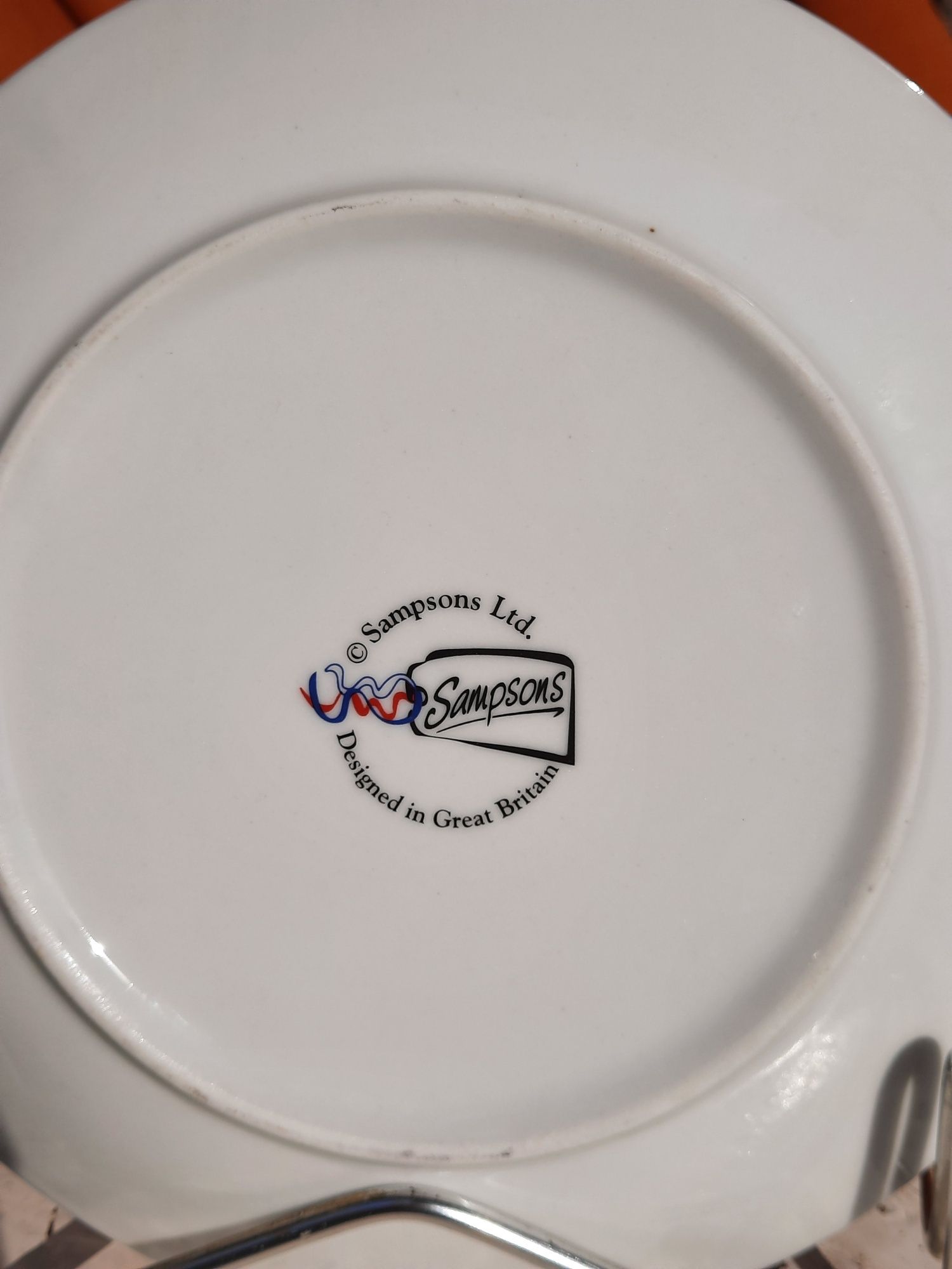 Talerz londyn anglia porcelana