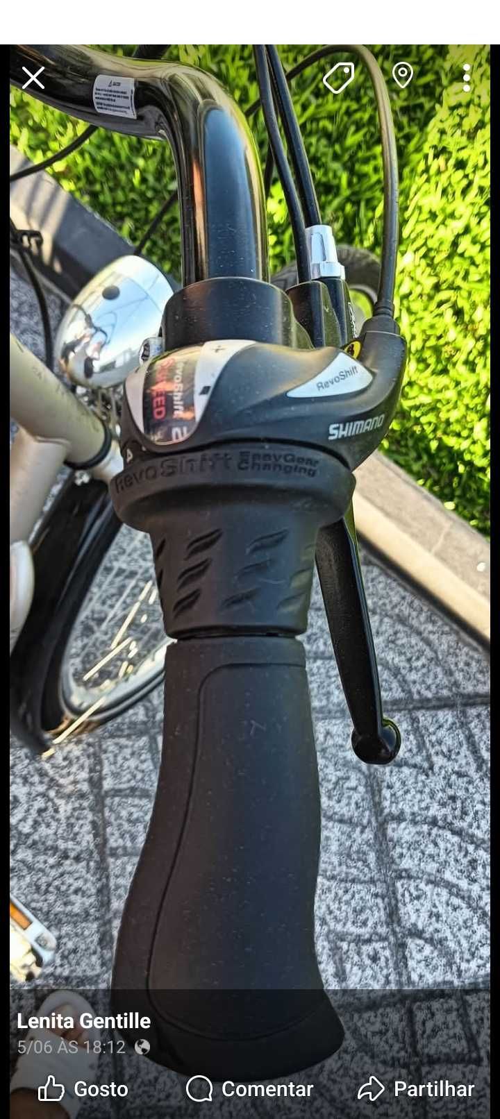 Bicicleta de senhora elétrica pouco uso