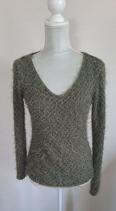 Camisola  com pelinho verde tropa tam unico