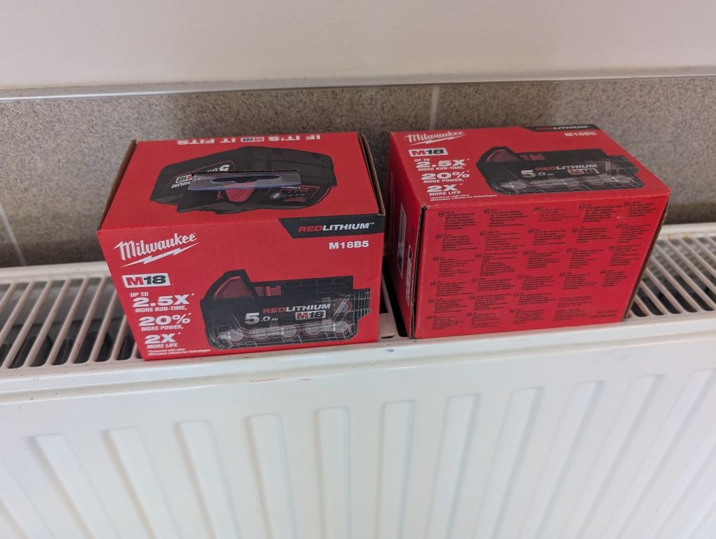 Akumulator M18 Milwaukee 5.0ah x2 oryginał Gwarancja