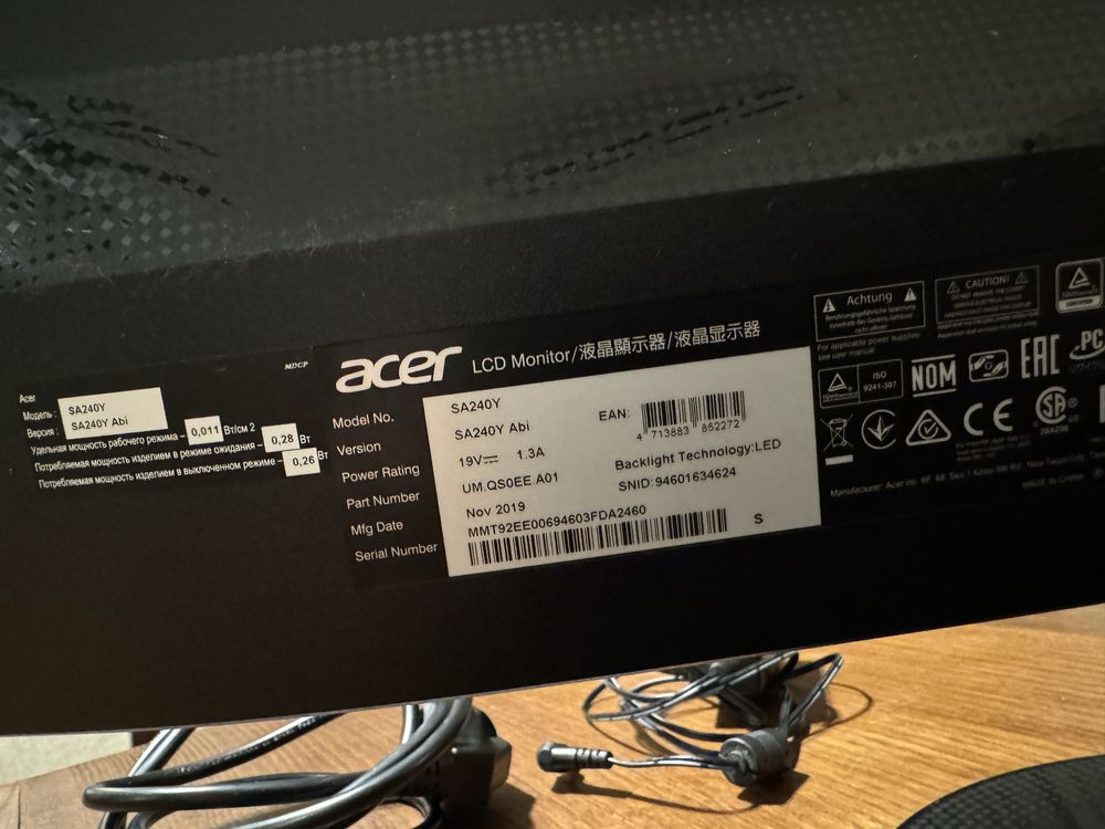 Monitor acer Lsd SA240Y