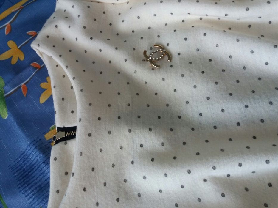 Платье теплое в горох