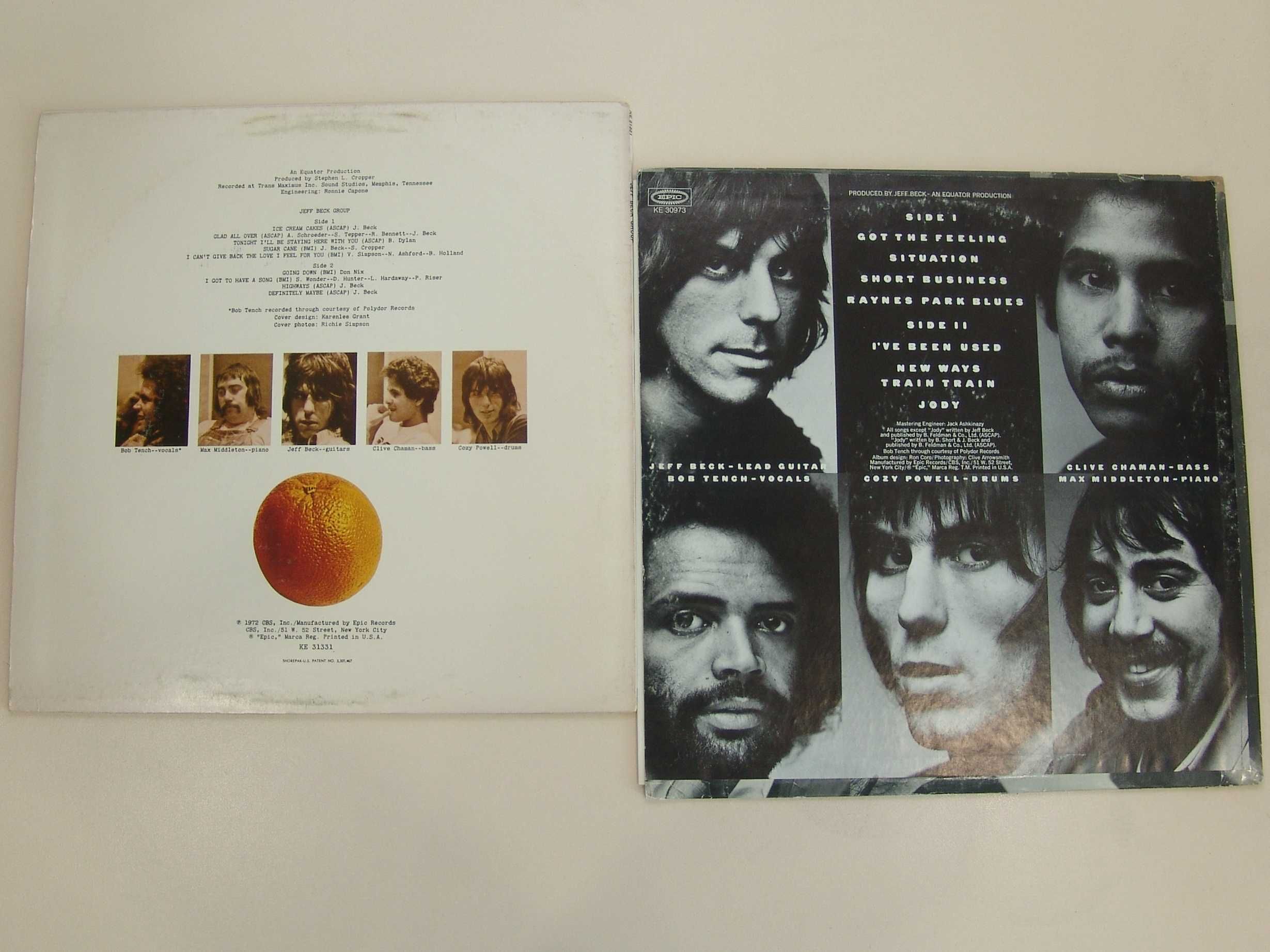 Пластинка Jeff Beck 1971, 1972, 1975, 1976, 1985. Оригинал USA England