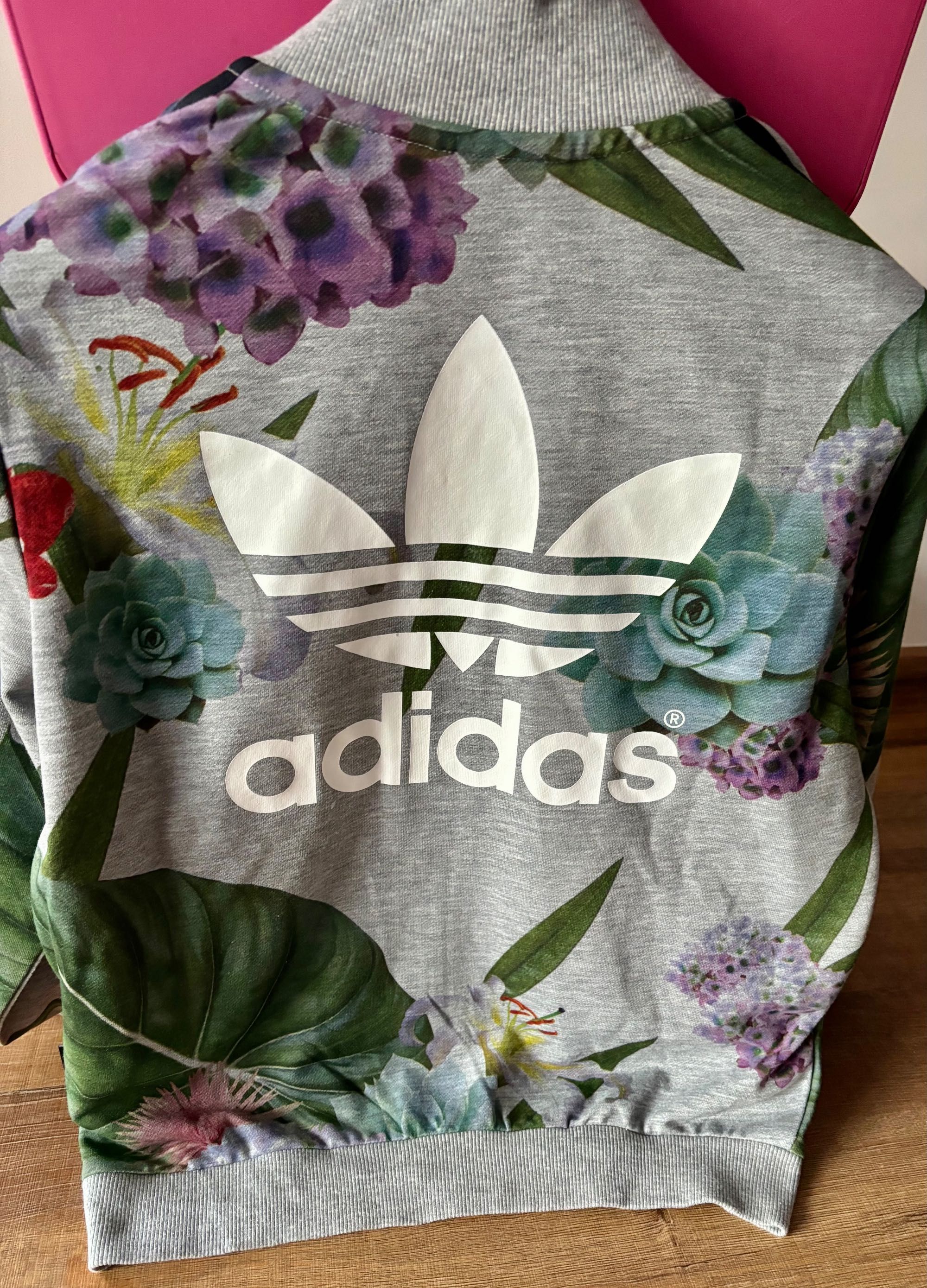 ADIDAS bluza damska 3-STRIPES Trefoil AJ8882 TRAIN FLORAL  34 36