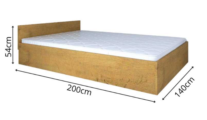Łóżko z materacem – 140×200