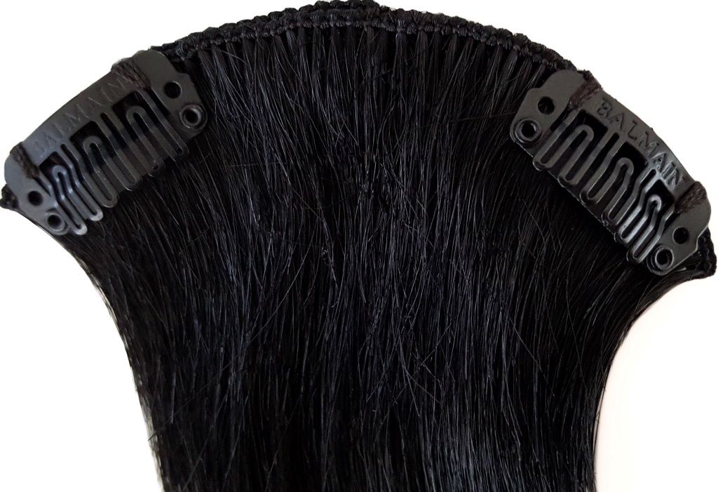 Conjunto 5 Extensões Tic Tac 100% Cabelo Natural BALMAIN - preto