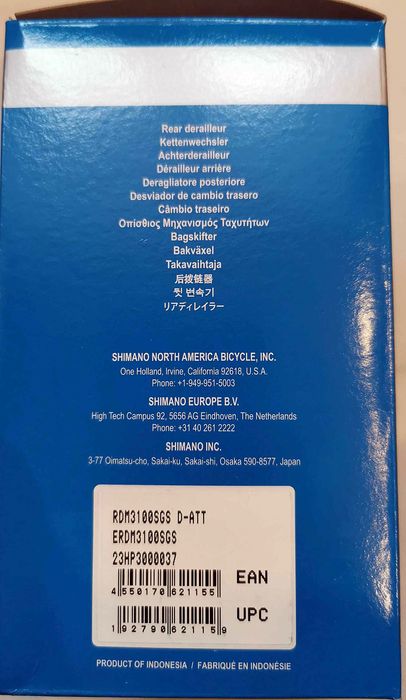 SHIMANO RDM3100 ALIVIO SGS Przerzutka Tylna 9s