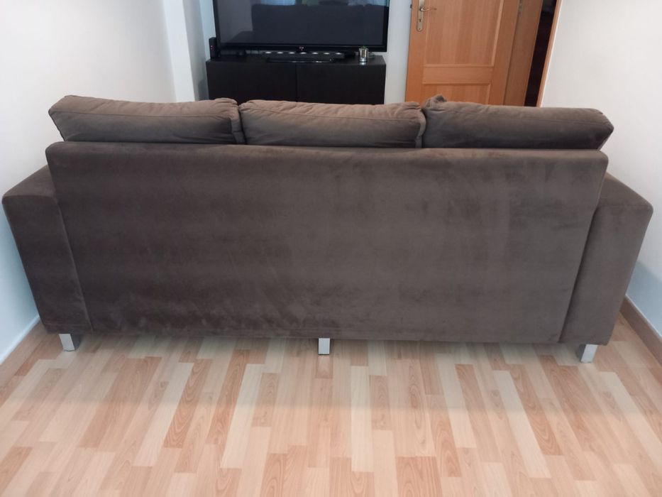 Sofá, castanho escuro, 3 lugares, muito bom estado