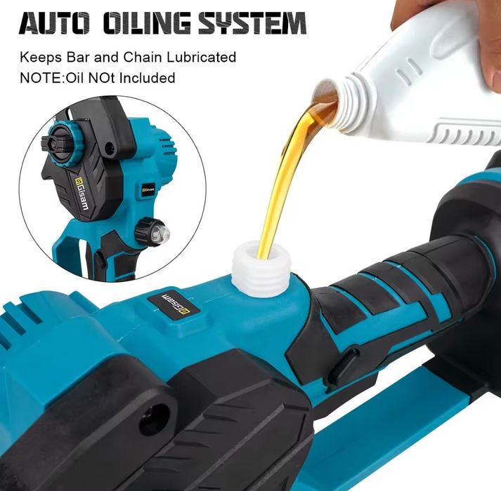 Motosserra 2 bateria, 2 guias e 2 correntes