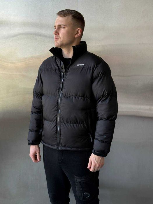Мужской зимний пуховик Carhartt,Пуховик чорний Carhartt,Carhartt чорна