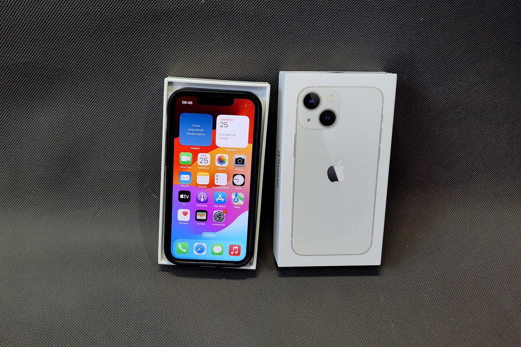 Smartfon APPLE iPhone 13 mini 128GB Księżycowa poświata Biały Pudło !