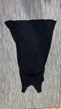 Czarna sukienka damska 42  XL elastyczna t2