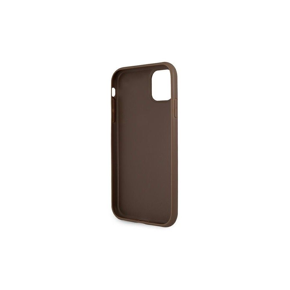 Etui Guess do iPhone 11 Hardcase 4G Big Metal Logo Brown