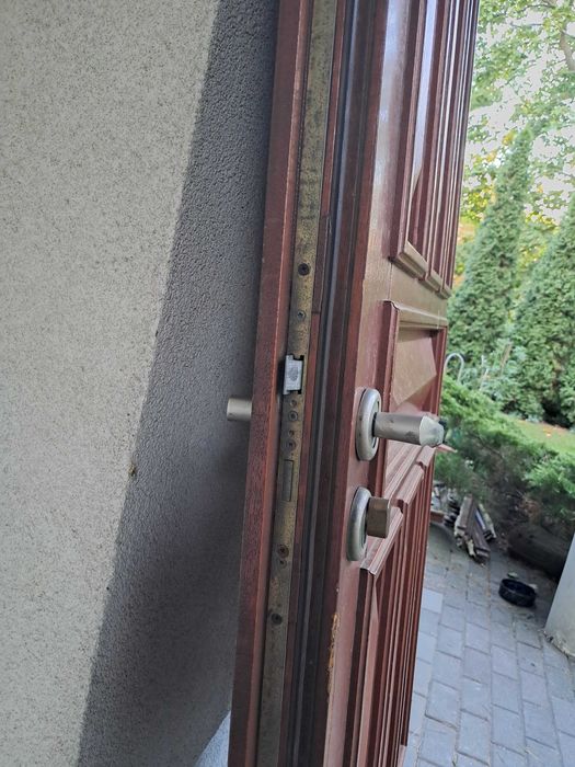 Drewniane skrzydło drzwiowe z demontażu