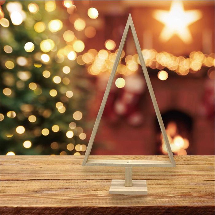 CHOINKA DREWNIANA 60 cm stelaż z drewna ŚWIĘTA stroik baza kompozycji