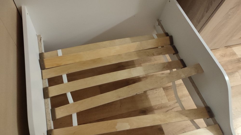 Łóżko dziecięce 160cm białe z szufladą + gratis
