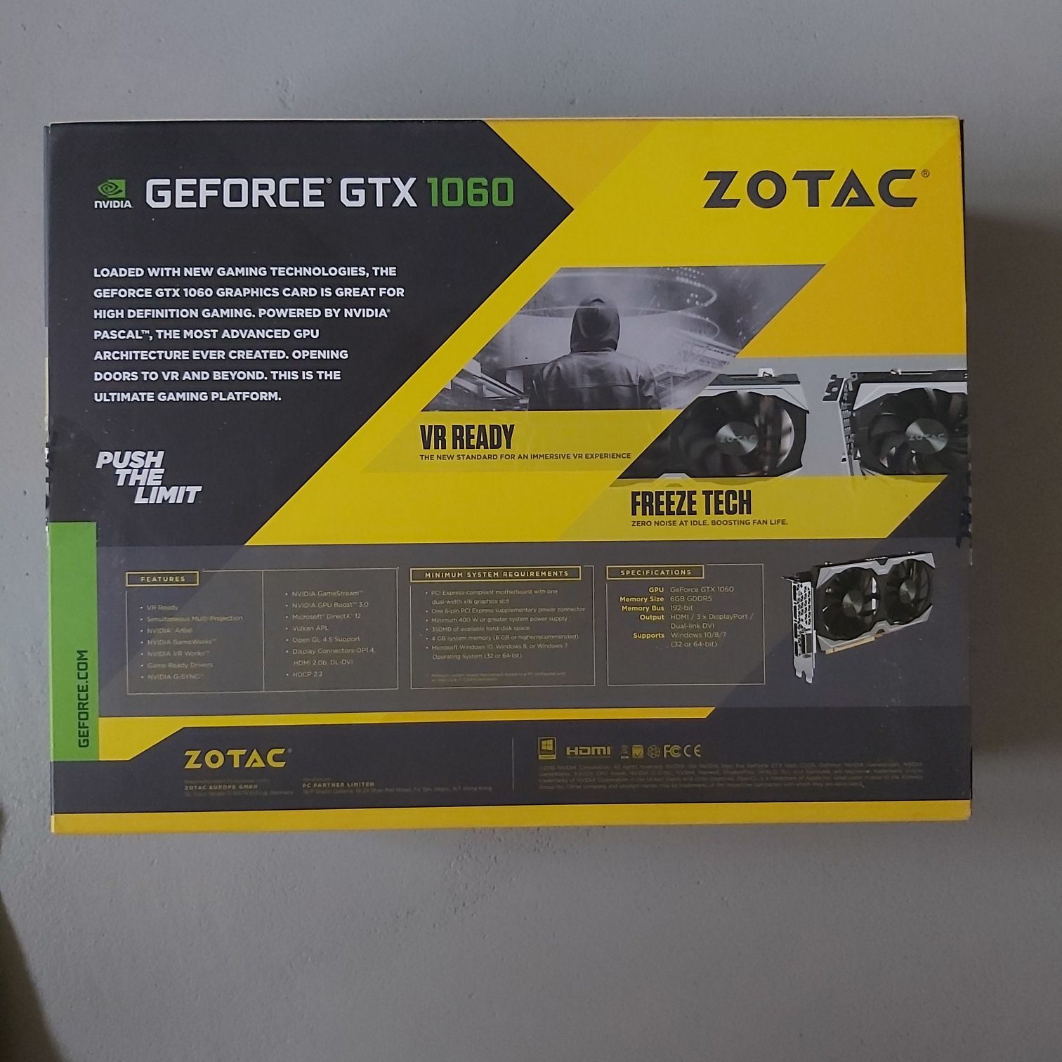 Prawie nowa  ZOTAC GeForce GTX 1060 AMP! Edition - 6GB GDDR5