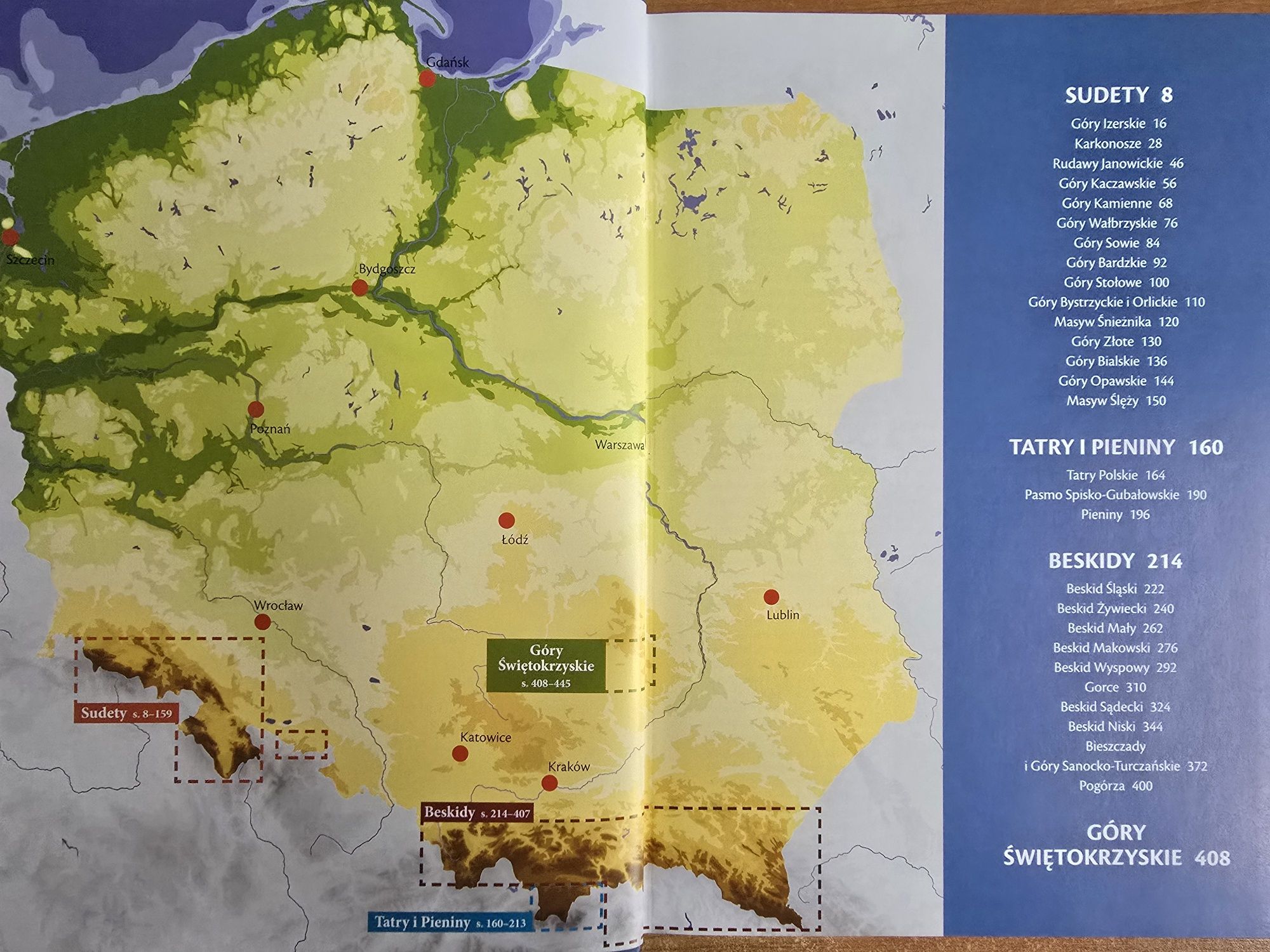 Góry Polski - Atlas - 120 map wszystkich pasm