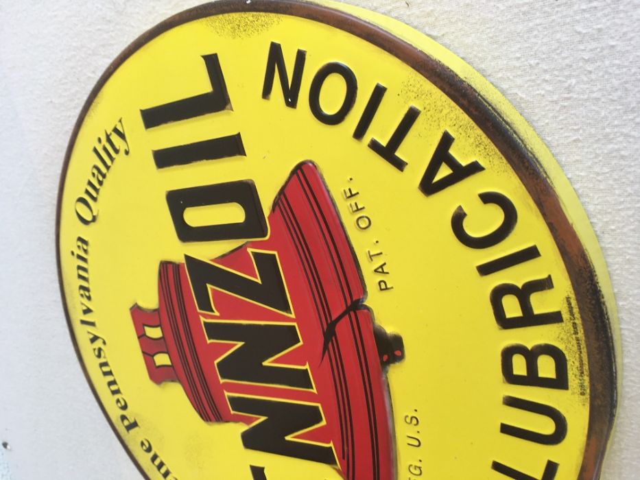 placa/chapa Pennzoil automobilia