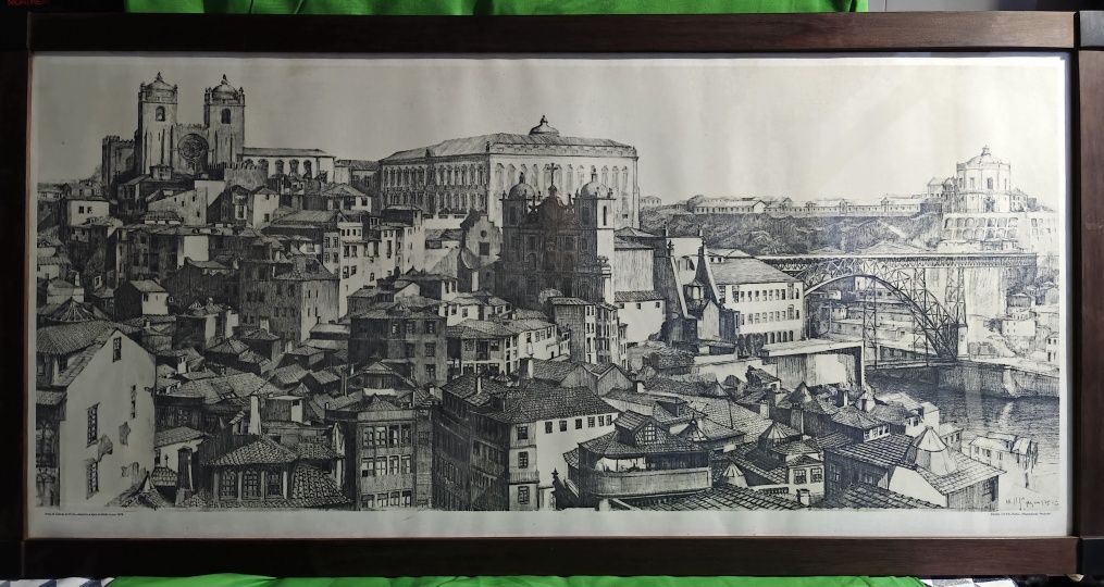 Quadro com moldura da cidade do Porto, 1975