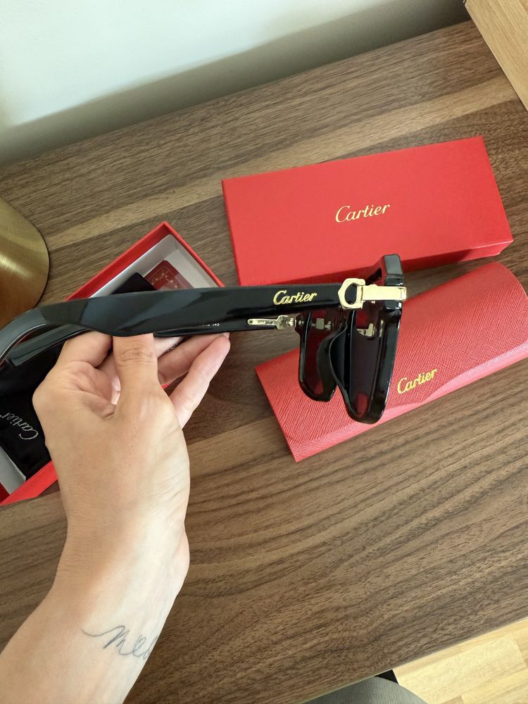 Okulary pilotki cartier uniseks pudełko etui