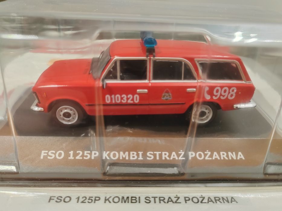 Legendy FSO DeA nr 64 FSO 125p Kombi Straż pożarna model 1:43