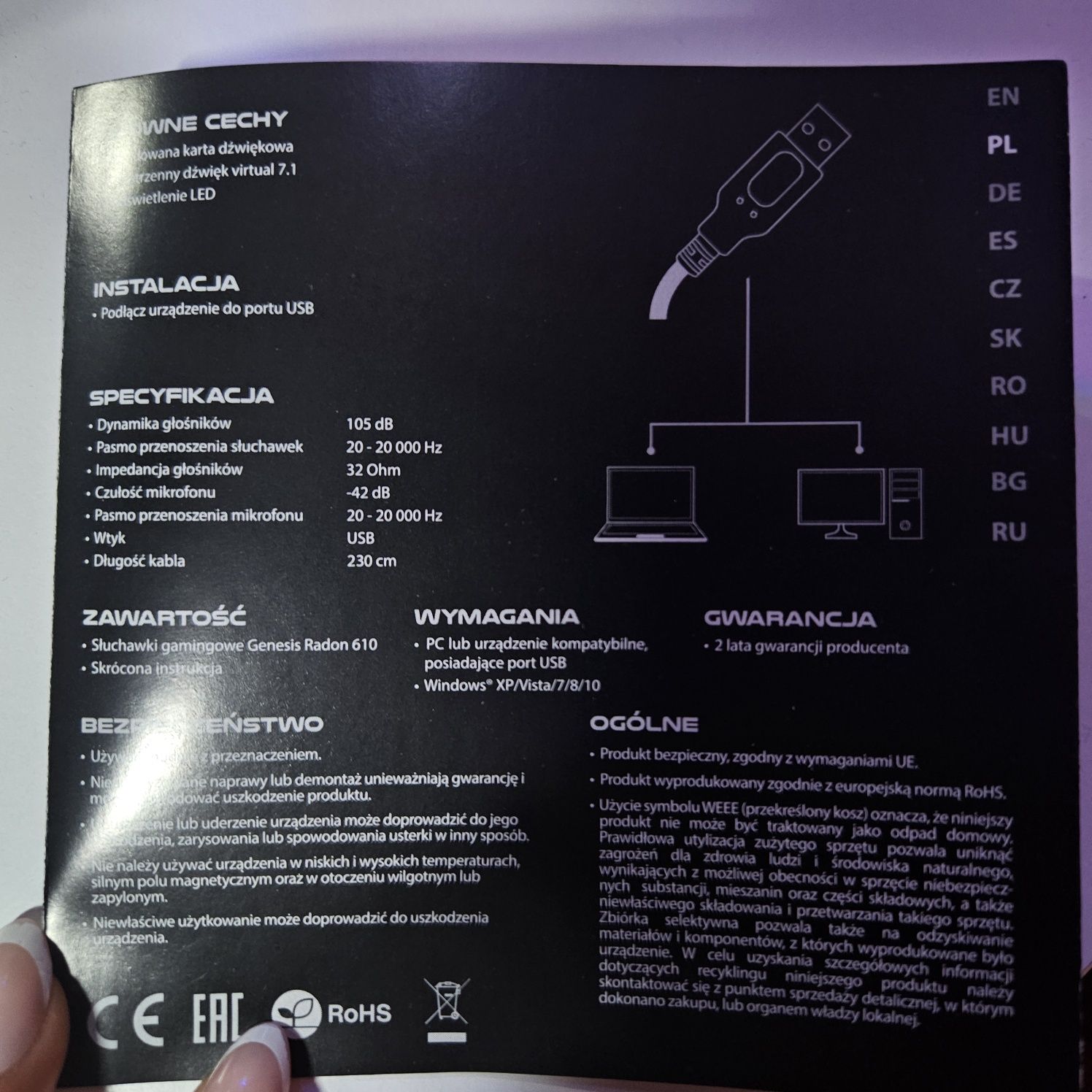 Sluchawki Genesis Radon 610