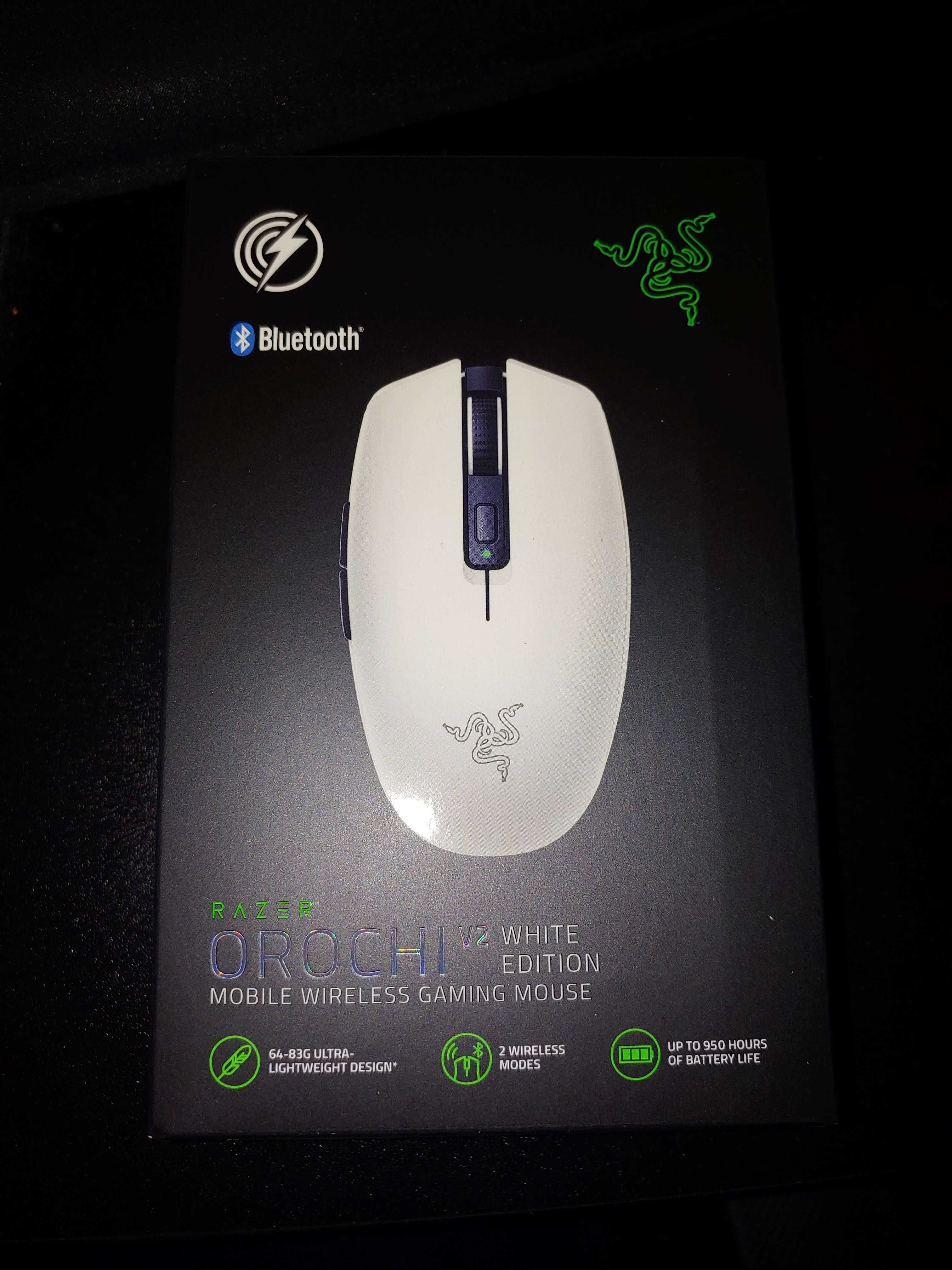 Mysz Razer Orochi V2 Biała White Gamingowa Myszka Bezprzewodowa