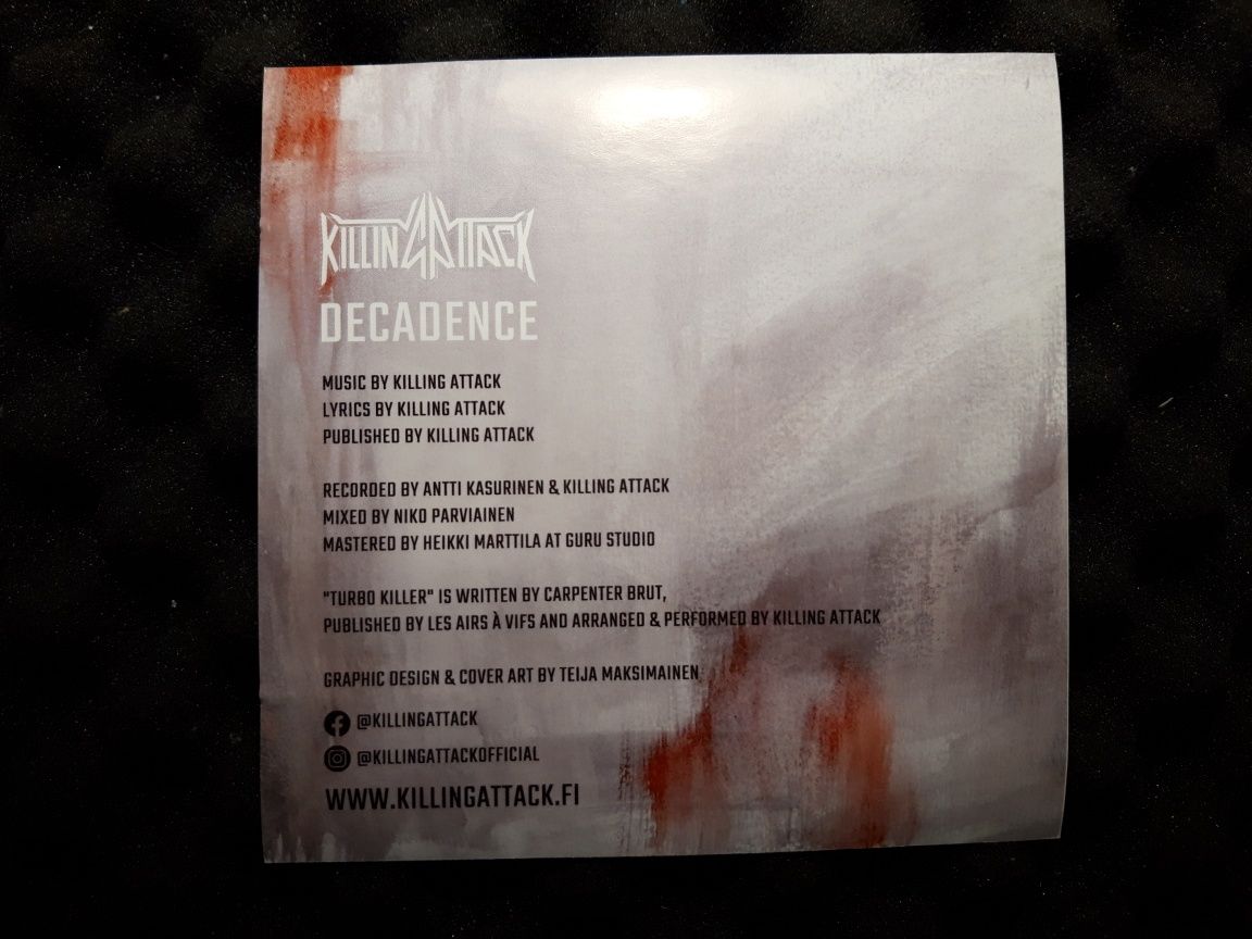 Killing Attack - Decadence (CD, 2020)