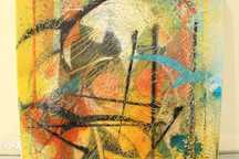 Pintura Lopes de Sousa Original Acrílico s/ tela Certi "Varinas" 30x30