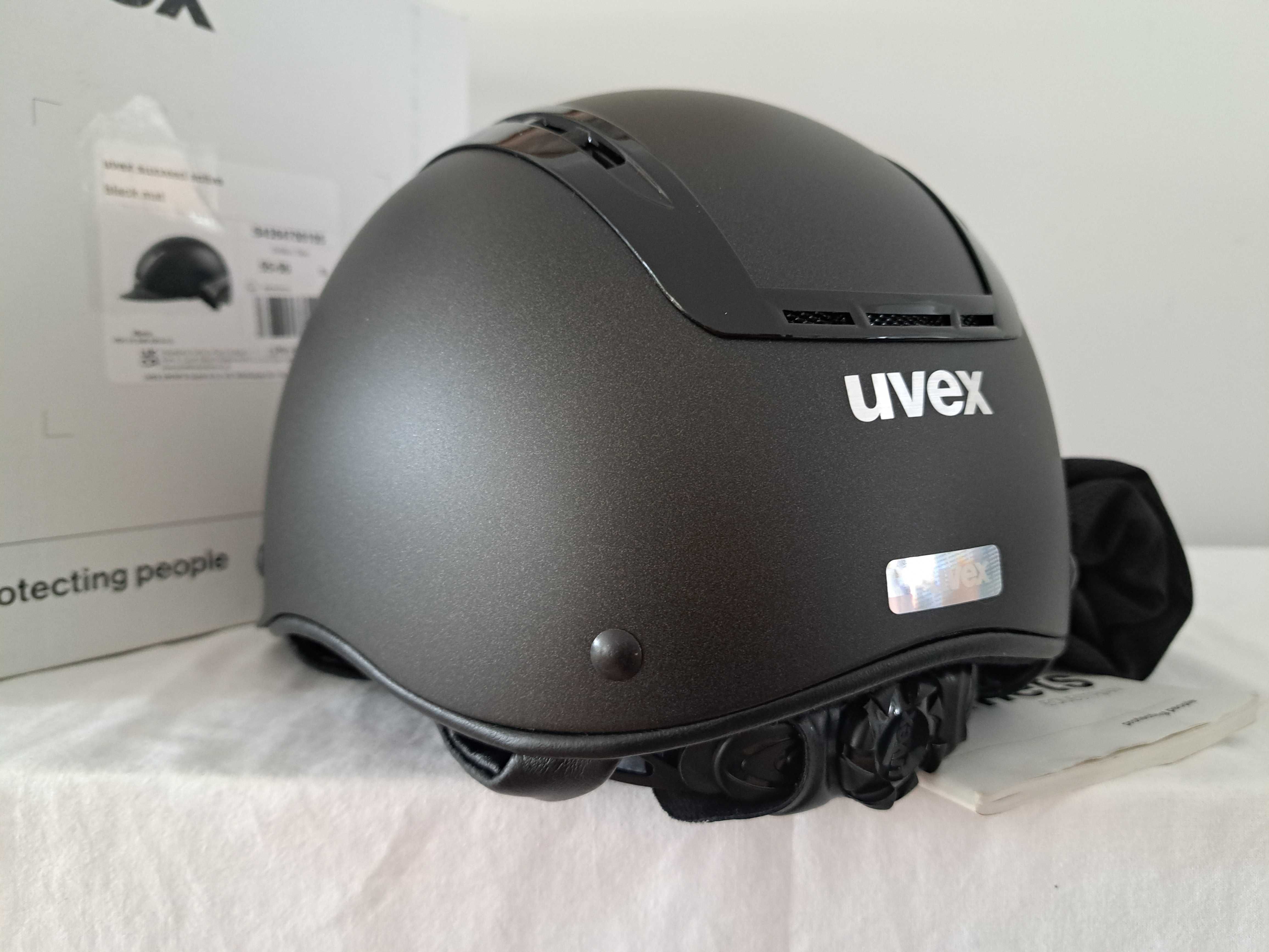 Kask jeździecki toczek Uvex Suxxeed Active Black S/M 55-56cm