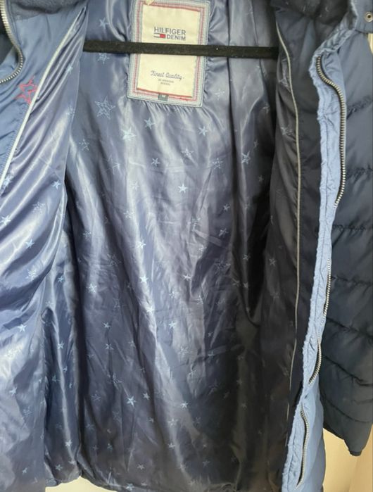 Plaszcz puchowy Tommy hilfiger granatowy roz m