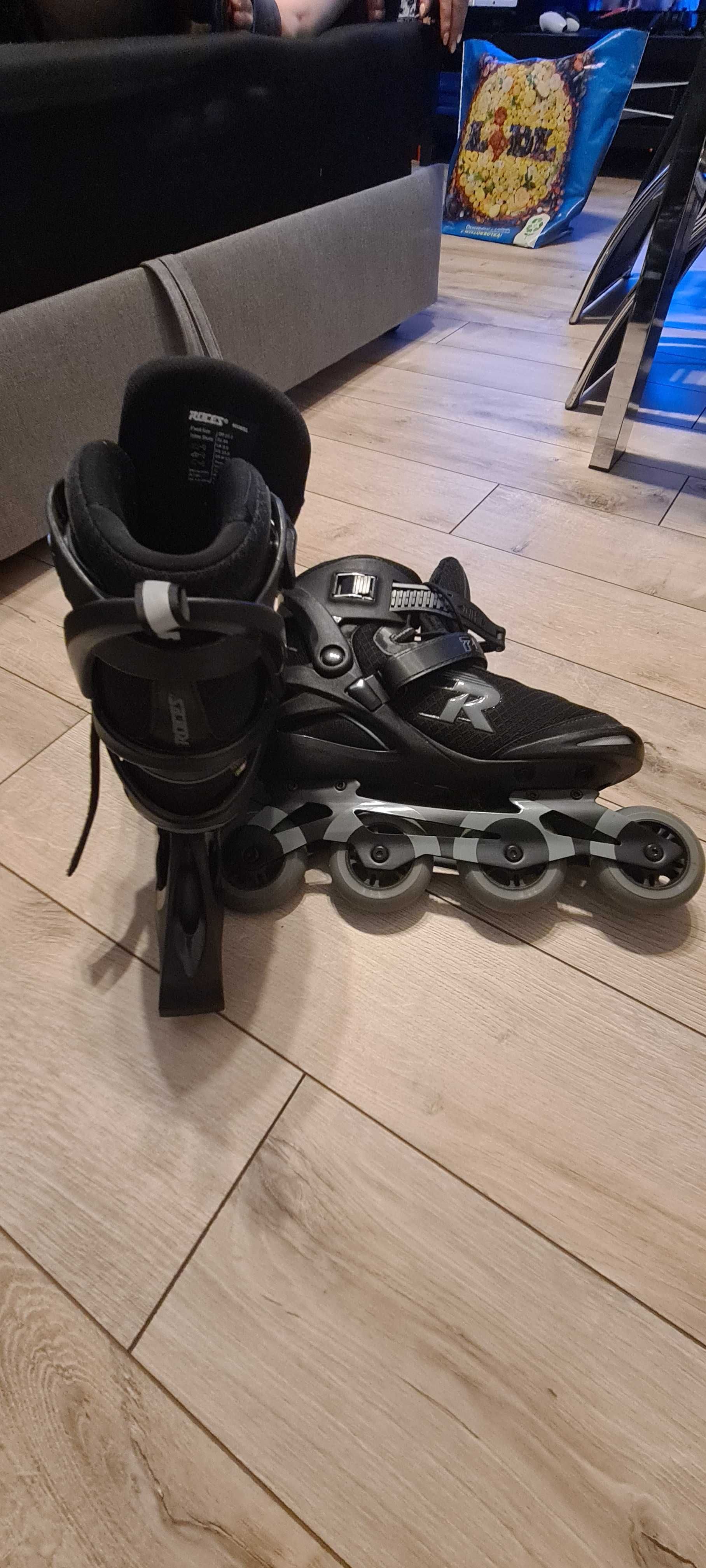 Sprzedam Rolki ROCKES ABEC 5 MODEL (400851)  i komplet ochraniaczy